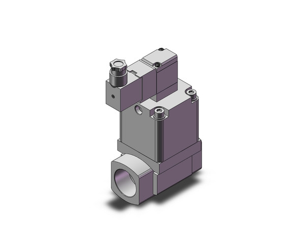 <h2>VNA (Solenoid), Process Valve for Air</h2><p><h3>The VNA series is a universal 2 port valve used for controlling pneumatic systems or air-hydro circuits. Its balanced poppet design permits normal and reverse flow application.<br>- </h3>- External pilot solenoid type<br>- Compatible with wide range of gas and oil<br>- Operating pressure range: 0 to 1.0 MPa<br>- Flow rate ranges from Cv of 0.88 to 43<br>- Coil rated voltage: AC(50/60Hz) 100V, 200V, DC 24V, others optional<br>- Fluid temperature: -5 to 60 C (no freezing)<p><a href="https://content2.smcetech.com/pdf/VNA.pdf" target="_blank">Series Catalog</a>