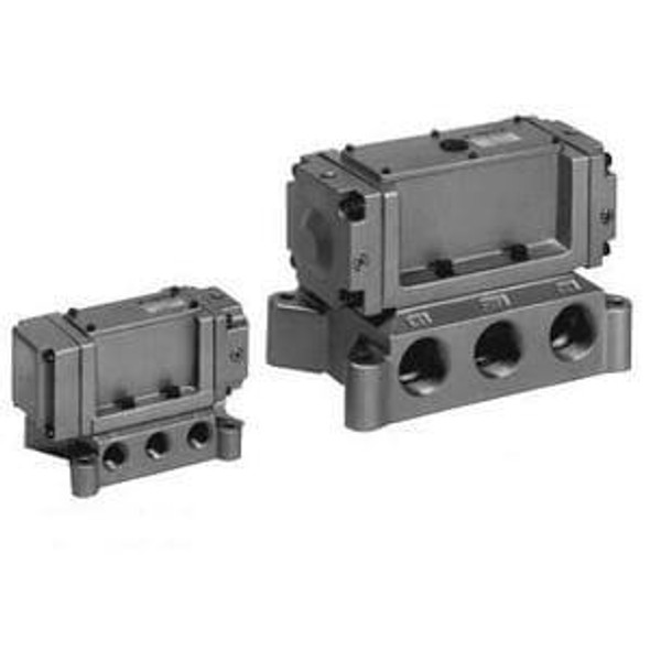 <h2>VPA4*50/4*70, 5 Port Air Operated Valve</h2><p><h3>Series VPA4 is a 5 port air operated valve with a rubber seal.  The series is available with or without a sub-plate.  Applicable thread types include Rc, G, NPT, NPTF</h3>- 5 port air operated valve with rubber seal<br>- Available with or without sub-plate<br>- Thread types include Rc, G, NPT, NPTF<p><a href="https://content2.smcetech.com/pdf/VPA4.pdf" target="_blank">Series Catalog</a>