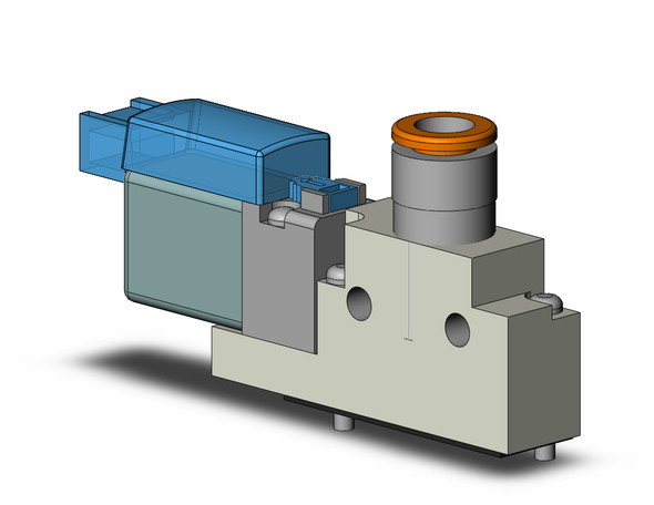 SMC VQZ115-5MO1-N7 3 port base mounted solenoid valve