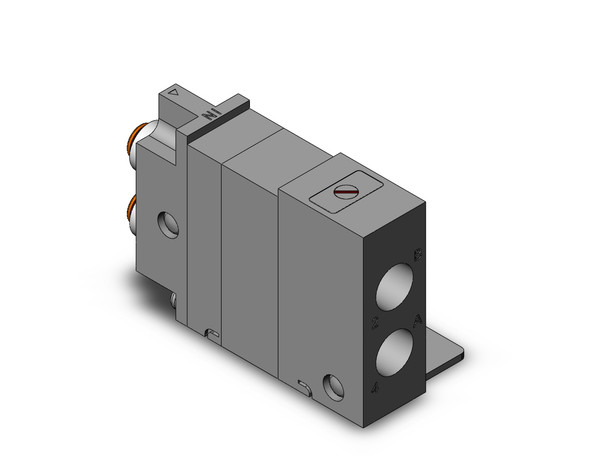 SMC VQ2000-FPG-C602-F 4/5 port solenoid valve double block check