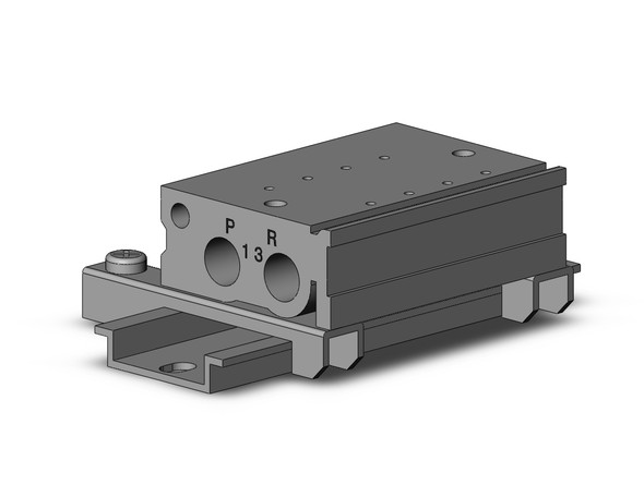 SMC VV3QZ12-04C-D-00N body ported manifold