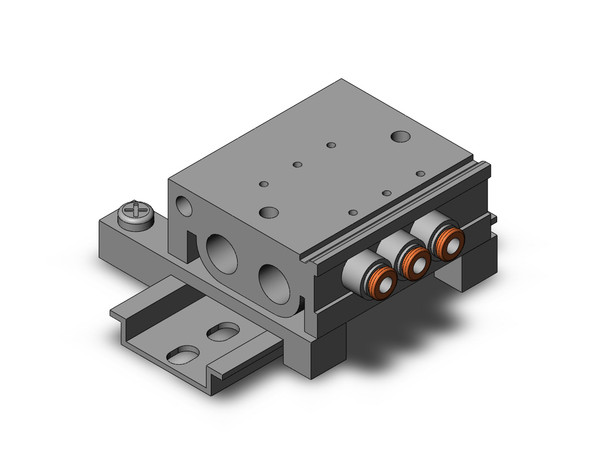 SMC VV3QZ15-03C4C-D Base Mounted Manifold