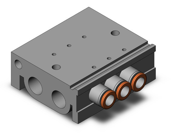 SMC VV3QZ15-03C6C Base Mounted Manifold