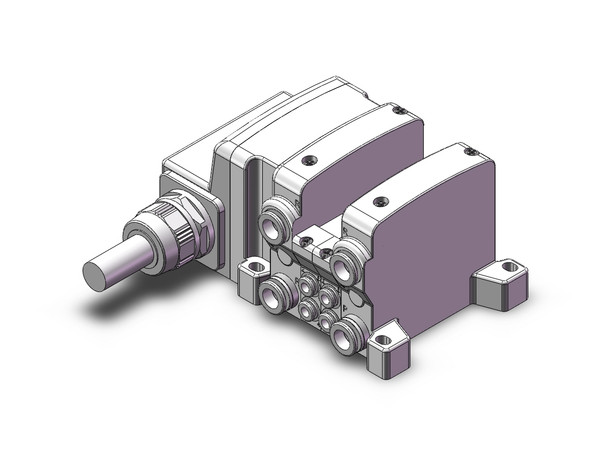 SMC VV5QC11-02C4LD2 4/5 Port Solenoid Valve