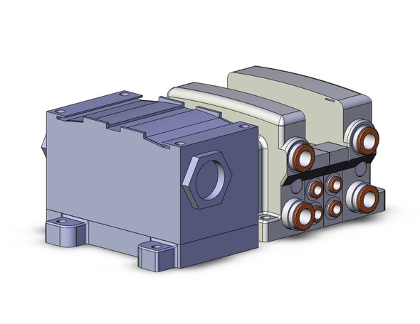 <h2>VV5QC21-T, 2000 Series, Base Mounted Manifold, Plug-in, Terminal Block</h2><p><h3>The VQC series has five standard wiring packages bringing a world of ease to wiring and maintenance work, while the protective enclosures of three of them conform to IP67 standards for protection from dust and moisture. The use of multi-pin connectors to replace wiring inside manifold blocks provides flexibility when adding stations or changing manifold configuration. The VQC series has outstanding response times and long life.<br>- </h3>- Base mount, plug-in manifold for VQC2000 valves<br>- Protective enclosure conforms to IP67 for protectionfrom dust and moisture<br>- Terminals are concentrated in compact clusterswithin terminal block box<br>- Maximum 20 stations available as standard<br>- Optional DIN rail mount<br>- 18 port sizes available<br>- <p><a href="https://content2.smcetech.com/pdf/VQC1_2000.pdf" target="_blank">Series Catalog</a>