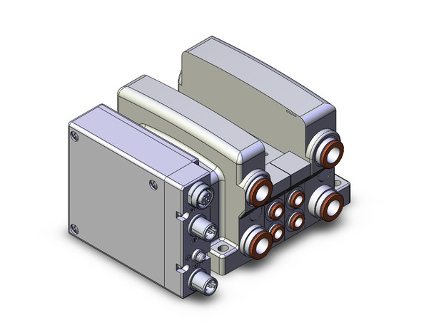 <h2>VV5QC21-S, 2000 Series, Base Mounted Manifold, Plug-in, Integrated-type for Output (for EX260)</h2><p><h3>The VQC series has five standard wiring packages bringing a world of ease to wiring and maintenance work, while the protective enclosures of three of them conform to IP67 standards for protection from dust and moisture. The use of multi-pin connectors to replace wiring inside manifold blocks provides flexibility when adding stations or changing manifold configuration. The VQC series has outstanding response times and long life.<br>- </h3>- Base mount EX260 type plug-in manifold for VQC2000 valves<br>- DeviceNet?äó, PROFIBUS DP, CC-Link, Ether CAT and PROFINET fieldbus protocols<br>- Maximum 12 stations available as standard<br>- Optional DIN rail mount <p><a href="https://content2.smcetech.com/pdf/VQC1_2000.pdf" target="_blank">Series Catalog</a>