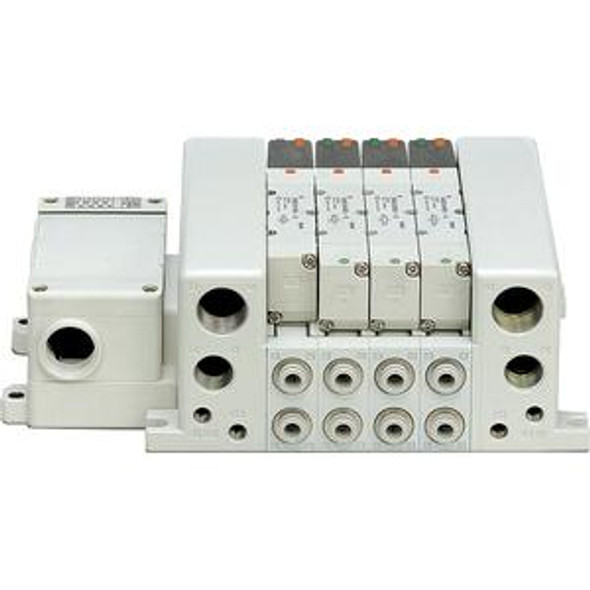 SMC VV5QC21-05N7TD0-D mfld, plug-in, terminal block, VV5QC21 MANIFOLD VQC 5-PORT