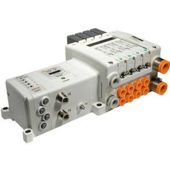 <h2>VV5QC21-S, 2000 Series, Base Mounted Manifold, Plug-in, I/O Serial Transmission Unit (EX250)</h2><p><h3>The VQC series has five standard wiring packages bringing a world of ease to wiring and maintenance work, while the protective enclosures of three of them conform to IP67 standards for protection from dust and moisture. The use of multi-pin connectors to replace wiring inside manifold blocks provides flexibility when adding stations or changing manifold configuration. The VQC series has outstanding response times and long life.<br>- </h3>- Base mount EX250 type plug-in manifold for VQC2000 valve<br>- Protective enclosure conforms to IP67 for protection fromdust and moisture<br>- I/O serial transmission kit reduces connection work,minimizes wiring and saves space<br>- Maximum 24 stations available as standard<br>- Optional DIN rail mount<br>- 18 port sizes available<br>- <p><a href="https://content2.smcetech.com/pdf/VQC1_2000.pdf" target="_blank">Series Catalog</a>