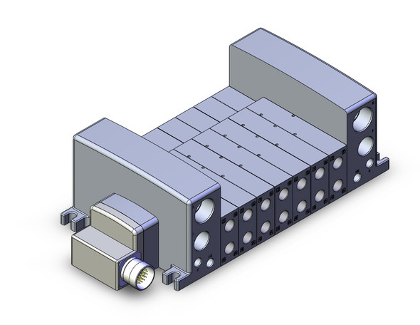 <h2>VV5QC41-**M, Base Mounted, Plug-in Unit, Multi-Connector</h2><p><h3>The VQC series has five standard wiring packages bringing a world of ease to wiring and maintenance work, while the protective enclosures of three of them conform to IP67 standards for protection from dust and moisture. The use of multi-pin connectors to replace wiring inside manifold blocks provides flexibility when adding stations or changing manifold configuration. The VQC series has outstanding response times and long life.</h3>- For VQC4000 base mount, plug-in valves<br>- Conforms to IP67 for protection from dust and moisture<br>- Multi-connector kit<br>- 1 ~ 12 stations available as standard<br>- <p><a href="https://content2.smcetech.com/pdf/VQC4.pdf" target="_blank">Series Catalog</a>