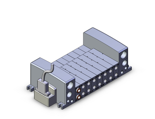 <h2>VV5QC41-**FD*, Base Mounted, Plug-in Unit, D-Sub Connector</h2><p><h3>The VQC series has five standard wiring packages bringing a world of ease to wiring and maintenance work, while the protective enclosures of three of them conform to IP67 standards for protection from dust and moisture. The use of multi-pin connectors to replace wiring inside manifold blocks provides flexibility when adding stations or changing manifold configuration. The VQC series has outstanding response times and long life.</h3>- For VQC4000 base mount, plug-in valves<br>- Conforms to IP40<br>- D-sub connector reduces labor while minimizing wiring and saving space<br>- 25 pin D-sub connector that conforms to MIL standards<br>- 1 to 12 stations available as standard<br>- <p><a href="https://content2.smcetech.com/pdf/VQC4.pdf" target="_blank">Series Catalog</a>