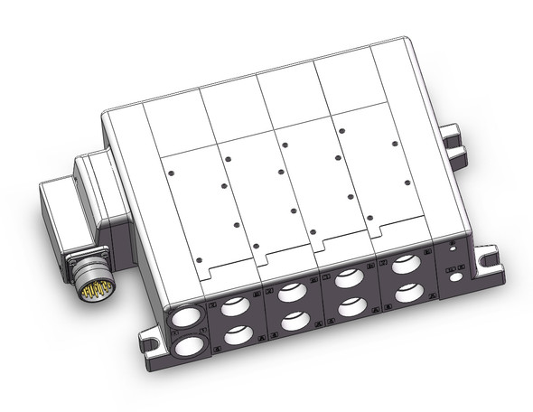 SMC VV5QC51-0404TMD0 4/5 port solenoid valve vqc manifold