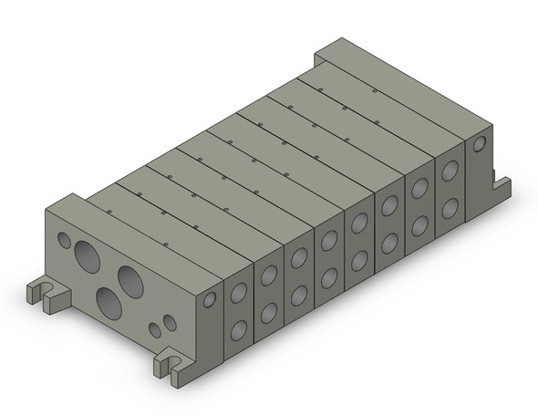 SMC VV5Q45-0802TC Mfld, Non Plug-In, Vq4000