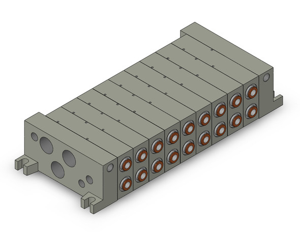 SMC VV5Q45-09C8C Mfld, Non Plug-In, Vq4000