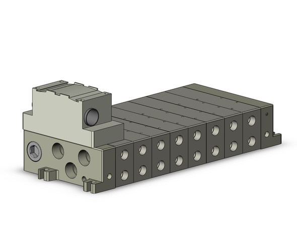 SMC VV5Q51-0803TD Mfld, Plug-In, Vq5000