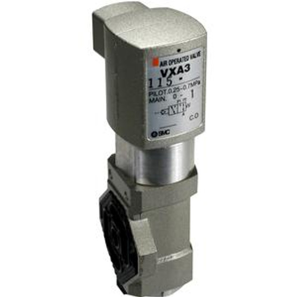 SMC VXA3134H-01N-B valve, sol, VX3 3-WAY MEDIA VALVE