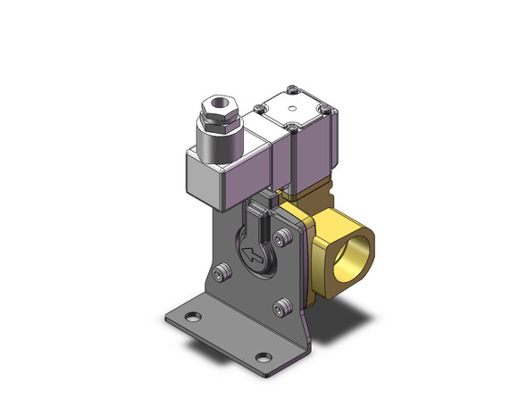 SMC VXD250LZ2BXB Pilot Op 2 Port Solenoid Valve (N.C.)