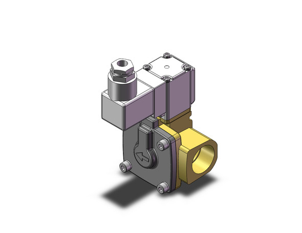 SMC VXD252LZ2A Pilot Op 2 Port Solenoid Valve (N.C.)