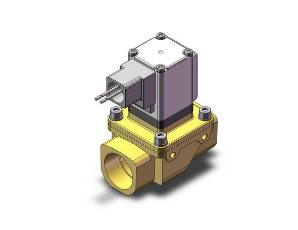 SMC VXZ2D2KUB Pilot Op 2 Port Solenoid Valve, (N.O.)