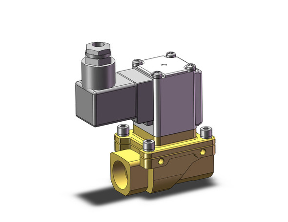 SMC VXZ240FZ3EB Pilot Op 2 Port Solenoid Valve, (N.C.)