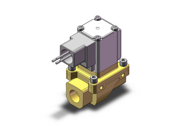 SMC VXZ242FS Pilot Op 2 Port Solenoid Valve, (N.C.)