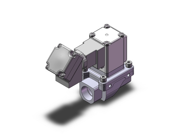 SMC VXZ242GMB Pilot Op 2 Port Solenoid Valve, (N.C.)