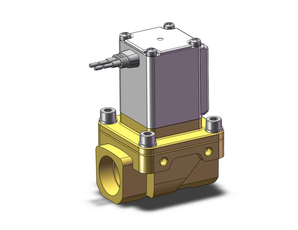 SMC VXZ250HA Pilot Op 2 Port Solenoid Valve, (N.C.)