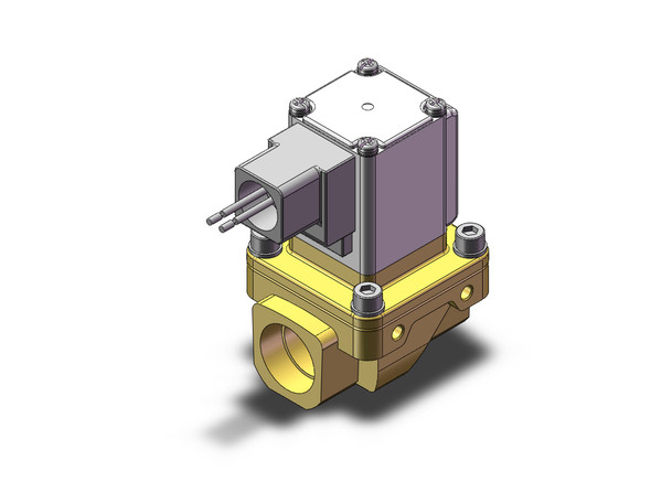 SMC VXZ252HUC 2 port valve pilot op 2 port solenoid valve, (n.c.)