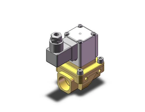 SMC VXZ253HGB Pilot Op 2 Port Solenoid Valve, (N.C.)