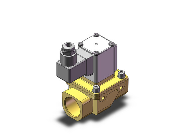 SMC VXZ262KJA Pilot Op 2 Port Solenoid Valve, (N.C.)