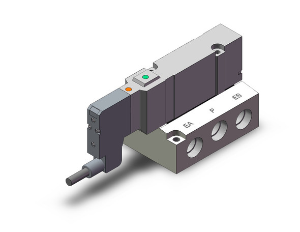 SMC 10-SV3200-5W2U-02N 4/5 port solenoid valve valve, sub plate type, cln rm