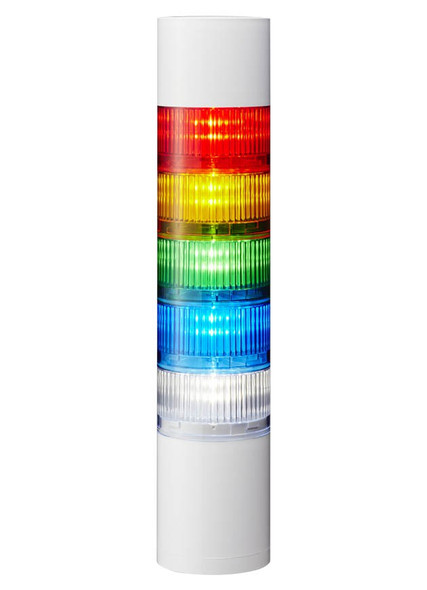 Patlite LED Signal Tower LR7-502WJBW-RYGBC