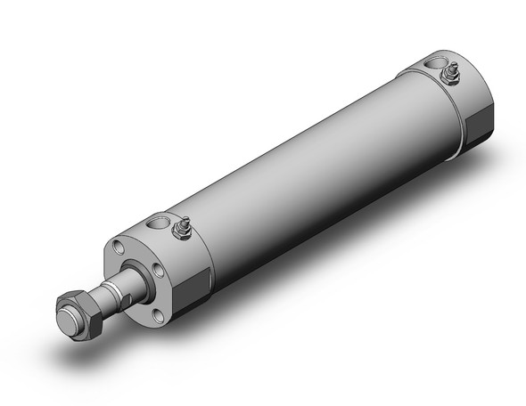 <h2>C(D)G5-S, Stainless Steel Cylinder, Double Acting, Single Rod</h2><p><h3>SMC s CG5-S series is a stainless steel cylinder, perfect for use in wash down applications such as food processing machinery requiring intense cleaning.  The use of non-toxic additives allows confident use in equipment for foods, beverages and medical products, etc.  The CG5-S can be disassembled, allowing replacement of seals, which promotes an extended service life.  SMC provides plugs for unused mounting threads to prevent residue build-up in the threads.  The use of stainless steel (SUS304) on external metal parts provides improved corrosion resistance in environments with exposure to water. </h3>- Double acting, single rod CG5-S cylinder<br>- All stainless steel external parts<br>- Special scraper prevents water from entering cylinder<br>- Bore sizes (mm): 20, 25, 32, 40, 50, 63, 80 and 100<br>- Auto switch capable<br>- <p><a href="https://content2.smcetech.com/pdf/CG5.pdf" target="_blank">Series Catalog</a>