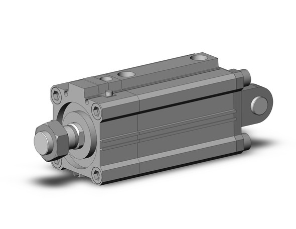 SMC CDLQD50-50DM-B compact cylinder w/lock cyl, compact with lock