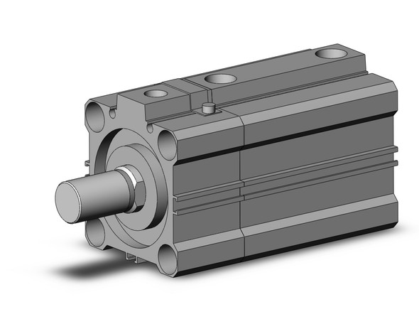 SMC CLQB50-50DCM-F compact cylinder w/lock cyl, compact with lock