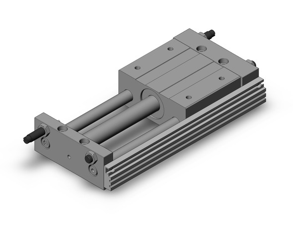 <h2>Rodless Cylinder, CY1L, Magnetically Coupled - Ball Bushing</h2><p><h3>The CY1L Rodless Cylinder - Magnetically Coupled uses industrial strength magnets located in the piston and external carriage to form a single unit that will travel when actuated with air pressure.  It is available in a standard or heavy duty magnetic holding force.  It is a one piece unit integrated with ball bushing bearings which allows for smooth operation and ensures stable travel resistance.</h3>- Bore sizes: 6, 10, 15, 20, 25, 32, 40 mm<br>- Stroke length: 50, 100, 150, 200, 250, 300, 350, 400, 450, 500, 600, 700, 800, 900, 1000, 1500 mm<br>- Minimum operating pressure: 0.18 Mpa (26 psi)<br>- Speed: 50 ~ 500 mm/sec.<br>- Options: XB9 - Low Speed (15 ~ 50 mm/sec.), XB13 - Ultra Low Speed (7 ~ 50 mm/sec.)<br>- Auto switch capable<br>- <p><a href="https://content2.smcetech.com/pdf/CY1L_H.pdf" target="_blank">Series Catalog</a>