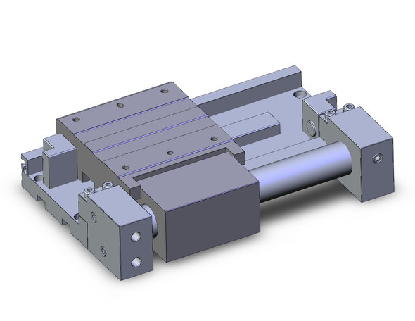 <h2>Rodless Cylinder, CY1F, Magnetically Coupled - Low Profile Guide</h2><p><h3>The CY1F low profile Rodless Cylinder - Magnetically Coupled uses industrial strength magnets located in the piston and external carriage to form a single unit that will travel when actuated with air pressure. It is installed with a single axis internal linear guide to reduce its profile as much as 29% and up to 50% weight reduction compared to the CY1H Series.</h3>- Bore sizes: 10, 15, 25 mm<br>- Stroke lengths: 50, 100, 150, 200, 250, 300, 350, 400, 450, 500, 550, 600 mm<br>- Maximum stroke lengths: 500 mm (10 bore), 750 mm (15 bore), 1200 mm (25 bore)<br>- Minimum operating pressure: 0.2 MPa (29 psi)<br>- Speed: 50 ~ 500 mm/sec.<br>- <p><a href="https://content2.smcetech.com/pdf/CY1F.pdf" target="_blank">Series Catalog</a>