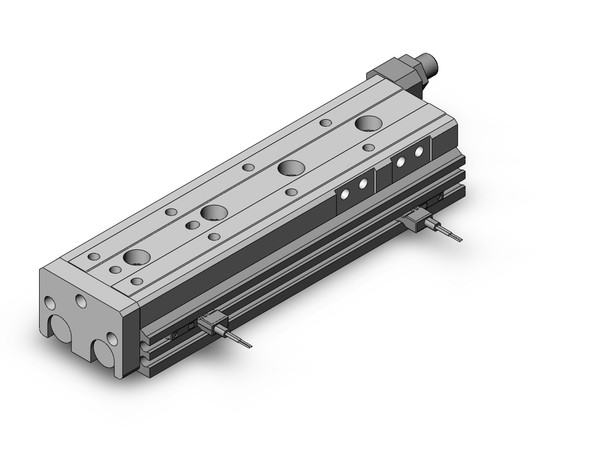 <h2>Legacy MXQ, Precision Slide Tables (Recirculating Bearings)</h2><p><h3>The legacy MXQ precision slide table is integrated with guides and rails combined with recirculating bearings to isolate the load bearing from the movement of the dual rods and piston seals. The end lock option prevents the slide table from dropping in vertical applications, enhancing safety in the event of air pressure loss.</h3>- Bore sizes: 6, 8, 12, 16, 20, 25 mm<br>- Stroke adjuster options: rubber or metal stopper<br>- End lock option in the event of air pressure loss<br>- PTFE grease or food grade grease option<br>- Auto switch capable<br>- <p><a href="https://content2.smcetech.com/pdf/MXQ.pdf" target="_blank">Series Catalog</a>