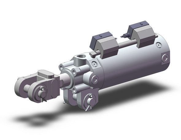 <h2>CKG1-Z/CKP1-Z, Clamp Cylinder w/Magnetic Field Resistant Auto Switch (Rod Mounting Style)</h2><p><h3>The CK1-Z series is a clamp cylinder available in two styles of clevis widths (16.5mm, 19.5mm).  It is a non-lube, compact, lightweight cylinder with a built-in speed controller.  The CK1-Z is available in 3 bore sizes with stroke lengths up to 150mm.  Options include easy speed adjustments, rod attachments and auto switch capabilities.</h3>- Clevis width: 16.5mm, 19.5mm<br>- Easy speed adjustment<br>- Piping ports are located on three surfaces<br>- Air cushion: unclamped, head on<p><a href="https://content2.smcetech.com/pdf/CKG_P1-Z.pdf" target="_blank">Series Catalog</a>