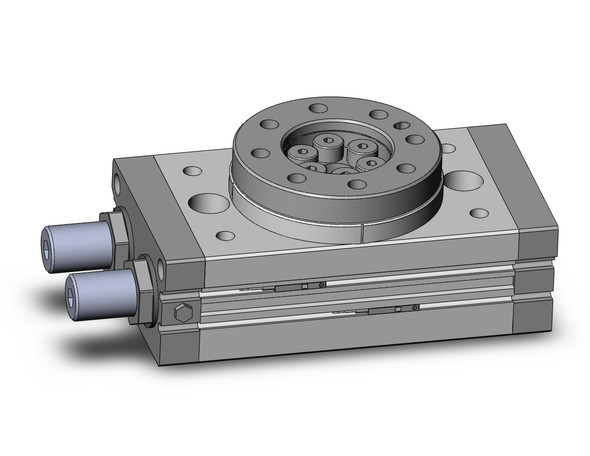 <h2>MSQ*10~200, Rotary Table, Rack &amp; Pinion, Basic &amp; High Precision</h2><p><h3>The MSQ compact rotary table is ideal for material transfer applications. It incorporates load bearings and a mounting face with a rack-and-pinion style rotary actuator. The seven sizes are 10, 20, 30, 50, 70, 100, and 200 with rotational adjustments from 0-190 degrees, and auto switch capability. Additional features include a hollow shaft and direct load mounting possibility.<br>- </h3>- Rack   Pinion style, rotary table-basic type<br>- Seven bore sizes available<br>- Direct load mounting possible<br>- Adjustment from one direction<br>- Auto switch capable<br>- <p><a href="https://content2.smcetech.com/pdf/MSQ.pdf" target="_blank">Series Catalog</a>