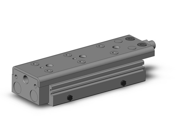 <h2>MXQ*A, Precision Slide Table (Recirculating Bearings) - Standard Double Ported</h2><p><h3>The MXQ*A is the newest generation of precision slide tables integrated with hardened stainless steel guides and rails to isolate the load bearing from the movement of the dual rods and piston seals. Its recirculating ball bearings are matched by size to each slide table with a slight negative clearance resulting in greater accuracy. The MXQ s thinly formed special stainless steel slide table reduces thickness allowing for a larger guide pitch providing high rigidity. The slide table s reduced weigh also increases allowable kinetic energy. The stoppers and shock absorbers are positioned at the center axis to minimize load deflection. The dowel pin holes positioned on the center axis standardizes mounting conditions for the basic and symmetric styles. The end lock option prevents the slide table from dropping in vertical applications, enhancing safety in the event of air pressure loss.<br>- </h3>- Bore sizes: 6, 8, 12, 16, 20, 25 mm<br>- Repeatable positioning accuracy: +/-0.05 mm<br>- Stroke adjuster options: rubber, metal stopper or shock absorber<br>- End lock option in the event of air pressure loss<br>- PTFE grease or food grade grease option<br>- RoHS compliant<br>- Auto switch capable<br>- <p><a href="https://content2.smcetech.com/pdf/MXQ_A.pdf" target="_blank">Series Catalog</a>