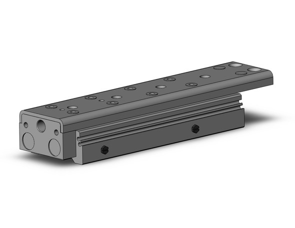 <h2>MXQ, Precision Slide Table (Recirculating Bearings) - Height Interchangeable with Legacy MXQ</h2><p><h3>The MXQ is the newest generation of precision slide tables integrated with hardened stainless steel guides and rails to isolate the load bearing from the movement of the dual rods and piston seals. The new MXQ is interchangeable in height dimension with the legacy style MXQ. Its recirculating ball bearings are matched by size to each slide table with a slight negative clearance resulting in greater accuracy. The MXQ s thinly formed special stainless steel slide table reduces thickness allowing for a larger guide pitch providing high rigidity. The slide table s reduced weigh also increases allowable kinetic energy. The stoppers and shock absorbers are positioned at the center axis to minimize load deflection. The dowel pin holes positioned on the center axis standardizes mounting conditions for the basic and symmetric styles. The end lock option prevents the slide table from dropping in vertical applications, enhancing safety in the event of air pressure loss.<br>- </h3>- Bore sizes: 6, 8, 12, 16, 20, 25 mm<br>- Height interchangeable with legacy style MXQ<br>- Repeatable positioning accuracy: +/-0.05 mm<br>- Stroke adjuster options: rubber, metal stopper or shock absorber<br>- End lock option in the event of air pressure loss<br>- PTFE grease or food grade grease option<br>- RoHS compliant<br>- Auto switch capable<br>- <p><a href="https://content2.smcetech.com/pdf/MXQ_A.pdf" target="_blank">Series Catalog</a>