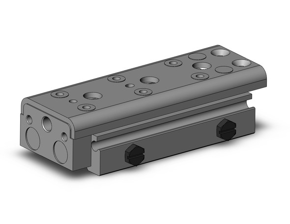 <h2>MXQ*A, Precision Slide Table (Recirculating Bearings) - Standard Double Ported</h2><p><h3>The MXQ*A is the newest generation of precision slide tables integrated with hardened stainless steel guides and rails to isolate the load bearing from the movement of the dual rods and piston seals. Its recirculating ball bearings are matched by size to each slide table with a slight negative clearance resulting in greater accuracy. The MXQ s thinly formed special stainless steel slide table reduces thickness allowing for a larger guide pitch providing high rigidity. The slide table s reduced weigh also increases allowable kinetic energy. The stoppers and shock absorbers are positioned at the center axis to minimize load deflection. The dowel pin holes positioned on the center axis standardizes mounting conditions for the basic and symmetric styles. The end lock option prevents the slide table from dropping in vertical applications, enhancing safety in the event of air pressure loss.<br>- </h3>- Bore sizes: 6, 8, 12, 16, 20, 25 mm<br>- Repeatable positioning accuracy: +/-0.05 mm<br>- Stroke adjuster options: rubber, metal stopper or shock absorber<br>- End lock option in the event of air pressure loss<br>- PTFE grease or food grade grease option<br>- RoHS compliant<br>- Auto switch capable<br>- <p><a href="https://content2.smcetech.com/pdf/MXQ_A.pdf" target="_blank">Series Catalog</a>