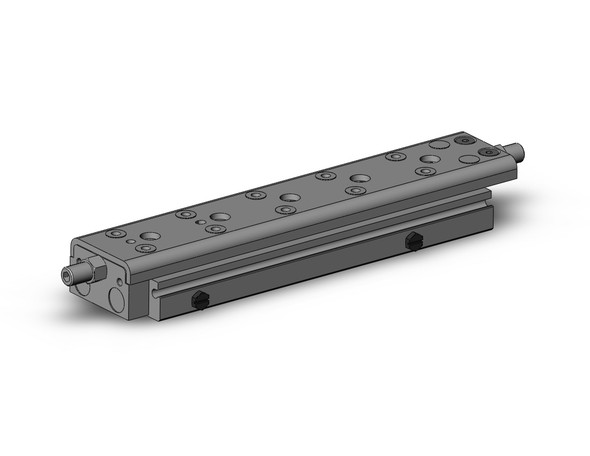 <h2>MXQ*A, Precision Slide Table (Recirculating Bearings) - Standard Double Ported</h2><p><h3>The MXQ*A is the newest generation of precision slide tables integrated with hardened stainless steel guides and rails to isolate the load bearing from the movement of the dual rods and piston seals. Its recirculating ball bearings are matched by size to each slide table with a slight negative clearance resulting in greater accuracy. The MXQ s thinly formed special stainless steel slide table reduces thickness allowing for a larger guide pitch providing high rigidity. The slide table s reduced weigh also increases allowable kinetic energy. The stoppers and shock absorbers are positioned at the center axis to minimize load deflection. The dowel pin holes positioned on the center axis standardizes mounting conditions for the basic and symmetric styles. The end lock option prevents the slide table from dropping in vertical applications, enhancing safety in the event of air pressure loss.<br>- </h3>- Bore sizes: 6, 8, 12, 16, 20, 25 mm<br>- Repeatable positioning accuracy: +/-0.05 mm<br>- Stroke adjuster options: rubber, metal stopper or shock absorber<br>- End lock option in the event of air pressure loss<br>- PTFE grease or food grade grease option<br>- RoHS compliant<br>- Auto switch capable<br>- <p><a href="https://content2.smcetech.com/pdf/MXQ_A.pdf" target="_blank">Series Catalog</a>