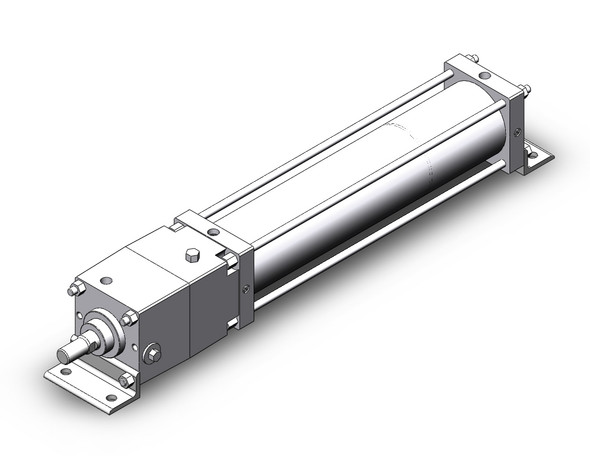 SMC CNSL140TF-600-D Tie Rod Cylinder W/Lock