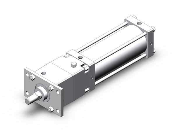 SMC CDNSF125TF-350-D tie rod cylinder w/lock power lock cylinder