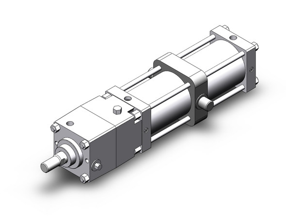 tie rod cylinder w/lock power lock cylinder