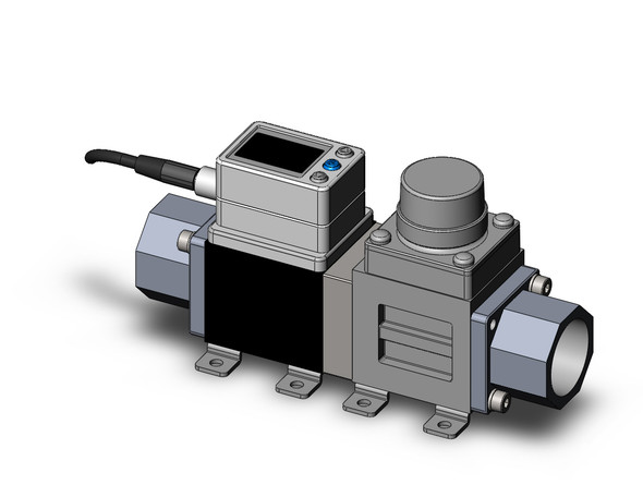 SMC PF3W740S-N06-BT-GR 3-Color Digital Flow Siwtch For Water