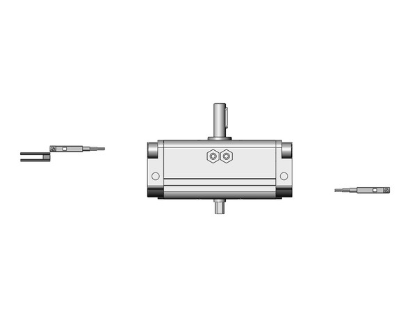 SMC CDRA1BW30-90Z-A93 Actuator, Rotary, Rack & Pinion Type