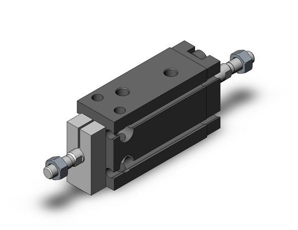 SMC CDUKW16-10D compact cylinder cyl, free mt, dbl rod, non-rotating