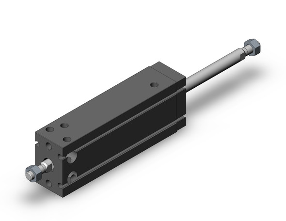 SMC CDUW20-60D compact cylinder cyl, free mount, dbl rod